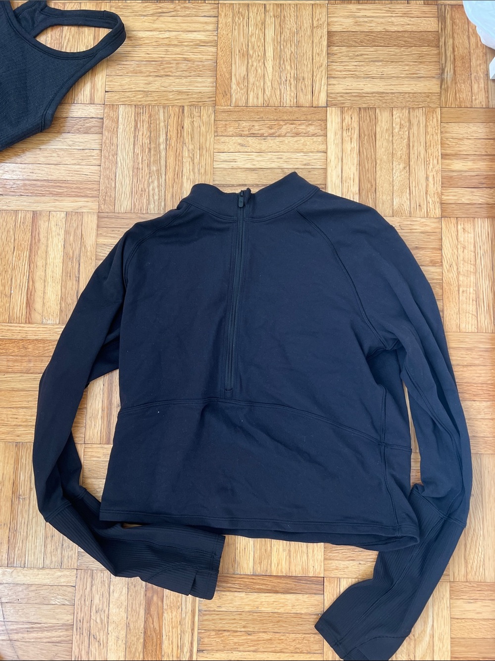 lululemon athletica Men's Black Half-Zip Pullover Sweater